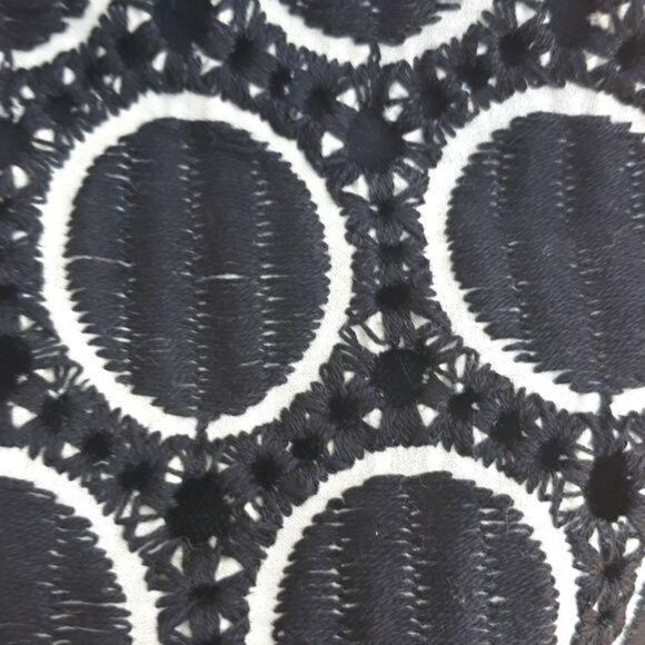 Vtg Artsy Western Ruffled Scalloped Eyelet Lace Tulle Full Skirt Tank Dress Sz 0 - Picture 5 of 8